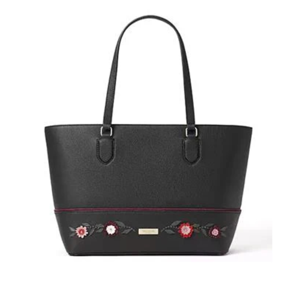 Kate Spade Black Floral Tote Bag